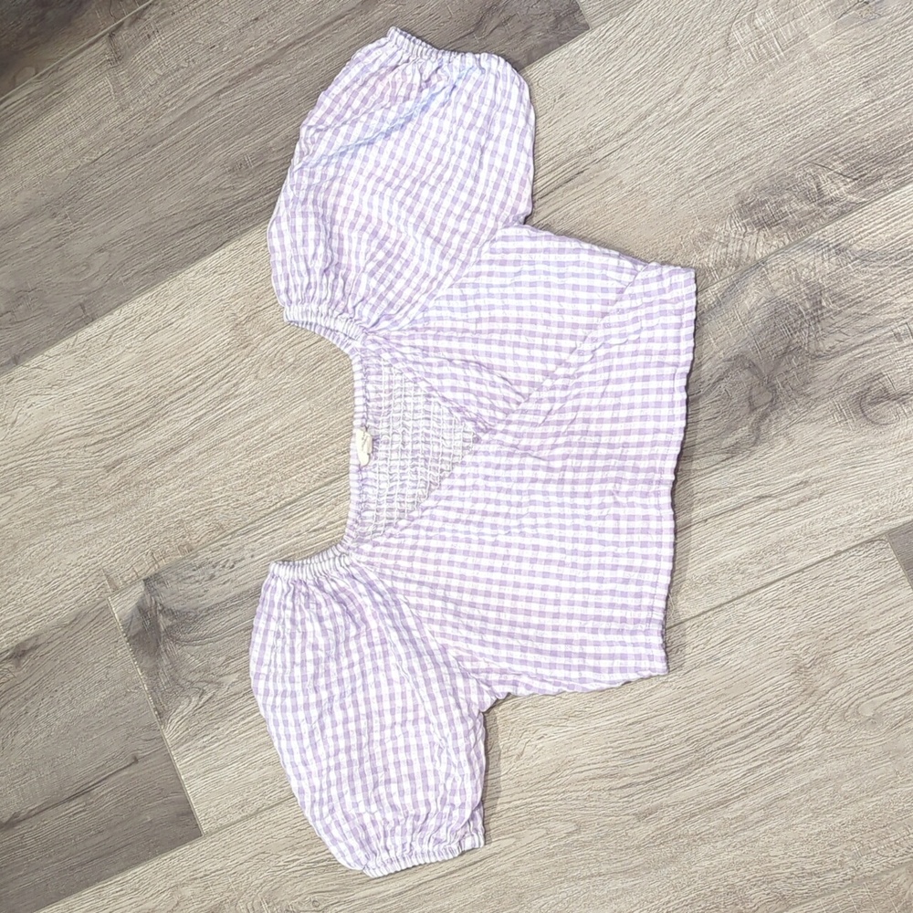 Sim&Sam Lavender Cropped Top - Picture 2 of 8